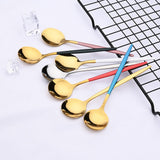 36Pcs White Gold Dinnerware Cutlery Set Knife Dessert Fork Coffee Spoon Flatware Stainless Steel Silverware Party Tableware Set - Livefree