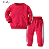 top and top Baby Clothing Sets Baby Boy Girls Clothes 2PCS Outfits Fleece Hooded Tops Pants Bebes Tracksuit Sports Clothes - Livefree