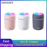 VIP Portable Humidifier USB Ultrasonic Dazzle Cup Aroma Diffuser Cool Mist Maker Air Humidifier Purifier with Romantic Light - Livefree