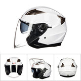 Motorcycle Helmet Double Lens Moto Helmet Open Face Scooter Racing Helmet Casco Moto Capacete Casque Scooter Motorbike Helmet - Livefree