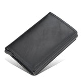 New Men women smart wallet Credit Bank card holder fashion purse Aluminum alloy Business Casual Mini wallet Brand PU Purse - Livefree