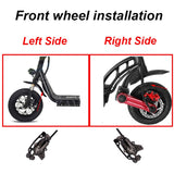 BLOOKE Electric Scooter Hydraulic Disc Brake Left/Right Set 140mm 160mm 180mm Power-Off E-bike Brakes with Rotor for Kugoo - Livefree