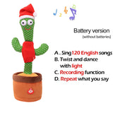 Lovely Talking Toy Dancing Cactus Doll Speak Talk Sound Record Repeat Toy Kawaii Cactus Toys Children Kids Education Toy Gift - Livefree