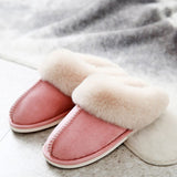 JIANBUDAN Plush warm Home flat slippers Lightweight soft comfortable winter slippers Women's cotton shoes Indoor plush slippers - Livefree