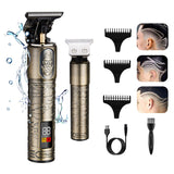 RESUXI Professional LCD display Hair Trimmer Hair Clipper Rechargeable Beard Trimmer for Men Cordless Trimmer Hair cutting tools - Livefree