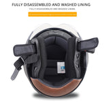 Motorcycle Helmet Double Lens Moto Helmet Open Face Scooter Racing Helmet Casco Moto Capacete Casque Scooter Motorbike Helmet - Livefree