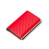Customized Wallet 2022 Credit Card Holder Men Wallet RFID Aluminium Box Bank Card Holder Vintage Leather Wallet with Money Clips - Livefree