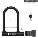 WEST BIKING Bicycle U Lock MTB Road Bike Padlock 2 Keys Anti-theft Safety Motorcycle Scooter Cycling Lock Bicycle Accessories - Livefree