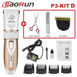Baorun Professional Pet Dog Hair Trimmer Animal Grooming Clippers Cat Cutter Machine Shaver Electric Scissor Clipper 110-240V AC - Livefree