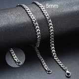 Vnox Cuban Chain Necklace for Men Women, Basic Punk Stainless Steel Curb Link Chain Chokers,Vintage Gold Tone Solid Metal Collar - Livefree