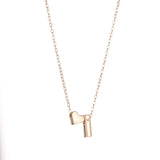 SUMENG Fashion Tiny Heart Dainty Initial Necklace Gold Silver Color Letter Name Choker Necklace For Women Pendant Jewelry Gift - Livefree