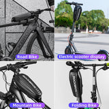 ROCKBROS Hard Shell Front Frame Scooter Hanging Bag Waterproof MTB Road Bike Folding Bag Multifunctional Electric Bicycle Bag - Livefree