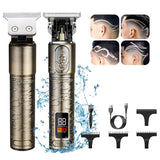 RESUXI Professional LCD display Hair Trimmer Hair Clipper Rechargeable Beard Trimmer for Men Cordless Trimmer Hair cutting tools - Livefree