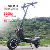 FLJ Powerful Electric Scooter 60V 5600W 11inch Off Road Big Wheel fast charge Motor e scooter kick Foldable adults Scooters - Livefree