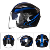 Motorcycle Helmet Double Lens Moto Helmet Open Face Scooter Racing Helmet Casco Moto Capacete Casque Scooter Motorbike Helmet - Livefree