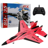 2.4G Glider RC Drone SU35 Fixed Wing Airplane Hand Throwing Foam Dron Electric Remote Control Outdoor RC Plane Toys for Boys F22 - Livefree