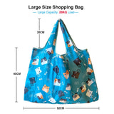 Pink Cartoon Large Capacity Reusable Grocery  Shopping Bag Handbag Foldable Eco Women's  Washable Gift Bag - Livefree