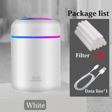 Portable 300ml Electric Air Humidifier Aroma Oil Diffuser USB Cool Mist Sprayer with Colorful Night Light for Home Car - Livefree