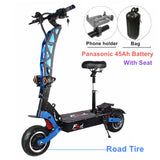 FLJ 7000W E Scooter with Dual engines 72V Electric scooter Road tire led pedal best Top Speed electrico skate board kickscooter - Livefree