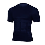 Classix Men Body Toning T-Shirt Slimming Body Shaper Corrective Posture Belly Control Compression Man Modeling Underwear Corset - Livefree