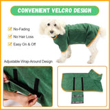 Pet Drying Coat Absorbent Bathrobe Towel Large Medium Small Dog Cat Super Fast Drying Moisture Bath Bags Robe Soft Adjustable - Livefree