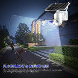 Solar Security Camera WiFi 1080P HD Outdoor Rechargeable Battery Wireless PTZ IP Camera PIR Motion Detection Surveillance CCTV - Livefree