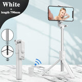 Selfie Stick Wireless Bluetooth Compatible Foldable Mini Tripod For Phone With Fill Light Shutter Remote Control For IOS Android - Livefree