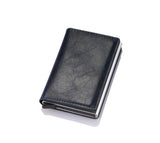 New Men women smart wallet Credit Bank card holder fashion purse Aluminum alloy Business Casual Mini wallet Brand PU Purse - Livefree