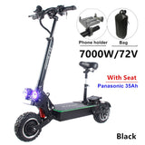 FLJ 72V 7000W Electric Scooter with Dual motors engines acrylic led pedal Top Speed E Bike Scooter electrico - Livefree
