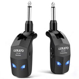 Lekato Wireless Guitar System 2.4Ghz Guitar Transmitter Receiver For Electric Guitar Wireless Transmitter Built-In Rechargeable - Livefree