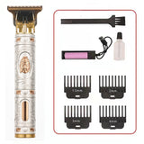 Hair Clipper Electric Clippers New Electric Men's Retro T9 Style Buddha Head Carving Oil Head Scissors - Livefree