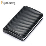 Customized Wallet 2022 Credit Card Holder Men Wallet RFID Aluminium Box Bank Card Holder Vintage Leather Wallet with Money Clips - Livefree