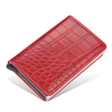 New Men women smart wallet Credit Bank card holder fashion purse Aluminum alloy Business Casual Mini wallet Brand PU Purse - Livefree