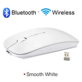 Wireless Mouse Bluetooth Rechargeable Mouse Wireless Computer Silent Mause Ergonomic Mini Mouse USB Optical Mice For PC laptop - Livefree