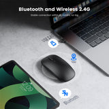 Wireless Mouse Bluetooth Rechargeable Mouse Wireless Computer Silent Mause Ergonomic Mini Mouse USB Optical Mice For PC laptop - Livefree