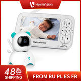 HeimVision HM136 Baby Monitor with Camera Wireless Video Nanny 720P HD Security Night Vision Temperature Sleep Camera 5.0 Inch