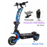 FLJ 7000W E Scooter with Dual engines 72V Electric scooter Road tire led pedal best Top Speed electrico skate board kickscooter - Livefree
