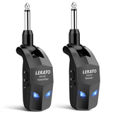 Lekato Wireless Guitar System 2.4Ghz Guitar Transmitter Receiver For Electric Guitar Wireless Transmitter Built-In Rechargeable - Livefree
