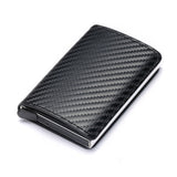 Customized Wallet 2022 Credit Card Holder Men Wallet RFID Aluminium Box Bank Card Holder Vintage Leather Wallet with Money Clips - Livefree