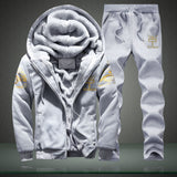 Winter Inner Fleece Hoodies Men New Casual Hooded Warm Sweatshirts Male Thicken Tracksuit 2PC Jacket+Pant Men Moleton Masculino - Livefree