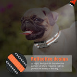 Nylon Dog Collar Personalized Pet Collar Engraved ID Tag Nameplate Reflective for Small Medium Large Dogs Pitbull Pug - Livefree