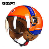 Capacete BEON 110B Motorcycle Scooter Helmet beon open face 3/4 motorbike jet vintage retro helmets Casco ECE Certification - Livefree