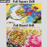 HOMFUN Photo Custom Diamond Painting 5D DIY Picture of Rhinestones Diamond Embroidery 3D Cross Stitch Home Wedding Decoration - Livefree