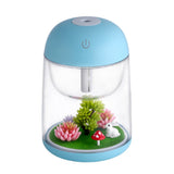 Mini Portable Mist Humidifier Transparent Micro-landscape Air Humidifier Spray Air Purifier Diffuser with LED Lights for Home - Livefree