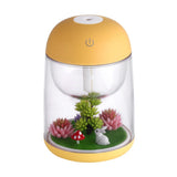 Mini Portable Mist Humidifier Transparent Micro-landscape Air Humidifier Spray Air Purifier Diffuser with LED Lights for Home - Livefree