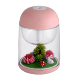 Mini Portable Mist Humidifier Transparent Micro-landscape Air Humidifier Spray Air Purifier Diffuser with LED Lights for Home - Livefree