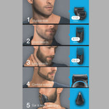 Braun Men's Beard Hair Trimmer MGK3020 6 in 1 Multi Grooming Kit Electric Shaver Hair Ear Nose Head Trimming 4 Combs 13 Length - Livefree