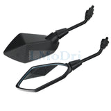 LMoDri 2Pcs/Pair Motorcycle Mirror Scooter E-Bike Rearview Mirrors Electrombile Back Side Convex Mirror 8mm 10mm Carbon Fiber - Livefree