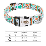Nylon Dog Collar Personalized Pet Collar Engraved ID Tag Nameplate Reflective for Small Medium Large Dogs Pitbull Pug - Livefree