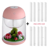 Mini Portable Mist Humidifier Transparent Micro-landscape Air Humidifier Spray Air Purifier Diffuser with LED Lights for Home - Livefree